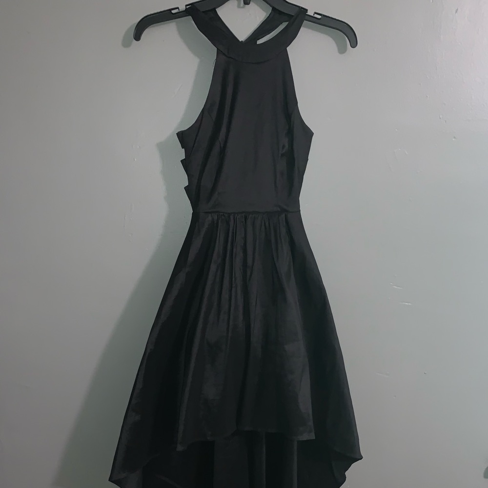 Black high low homecoming dress